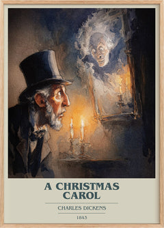 A Christmas Carol Book Cover Poster by Charles Dickens