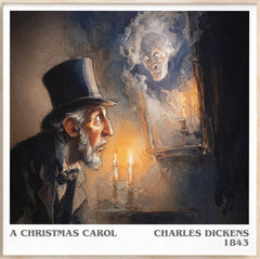 A Christmas Carol Literary Art Print by Charles Dickens