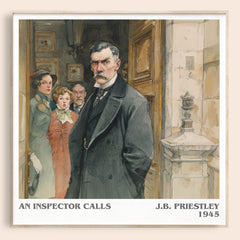 An Inspector Calls Literary Art Print by J. B. Priestley