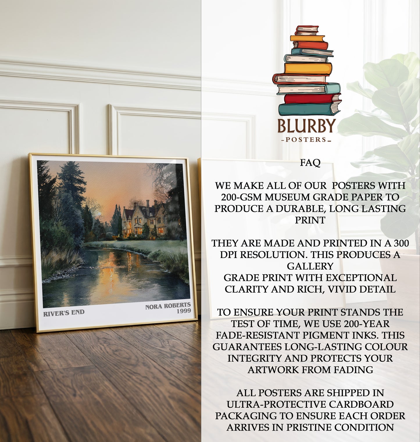 River's End Literary Art Print by Nora Roberts