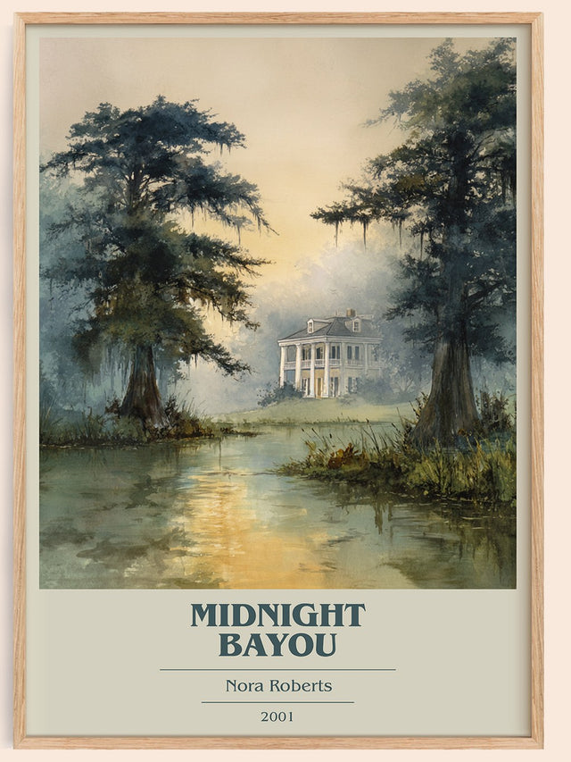 Midnight Bayou Book Cover Poster by Nora Roberts