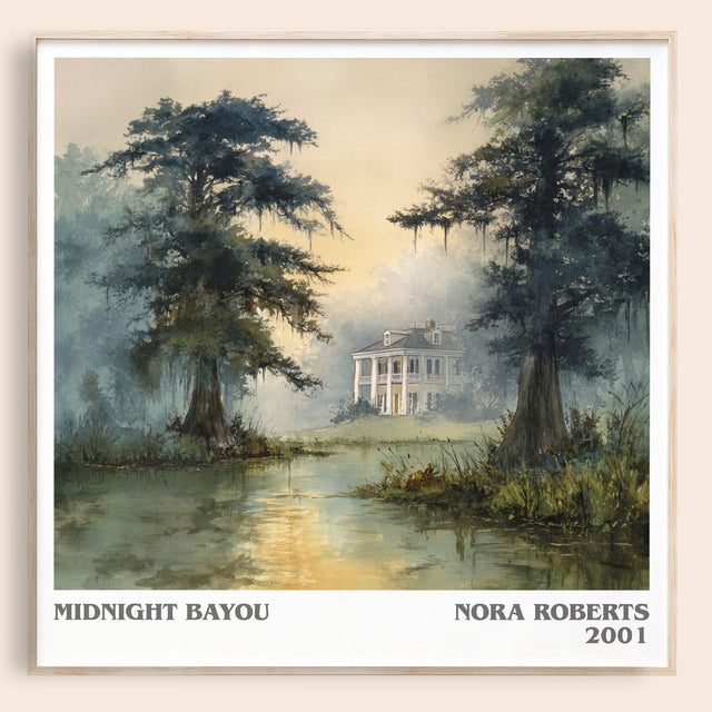 Midnight Bayou Literary Art Print by Nora Roberts