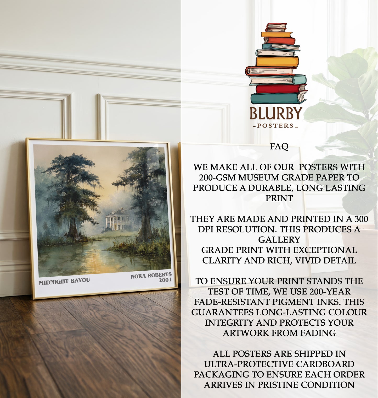 Midnight Bayou Literary Art Print by Nora Roberts