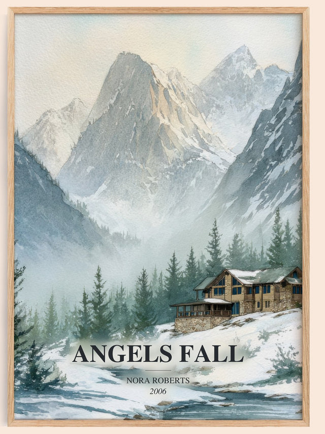 Angels Fall Book Watercolour Illustration by Nora Roberts