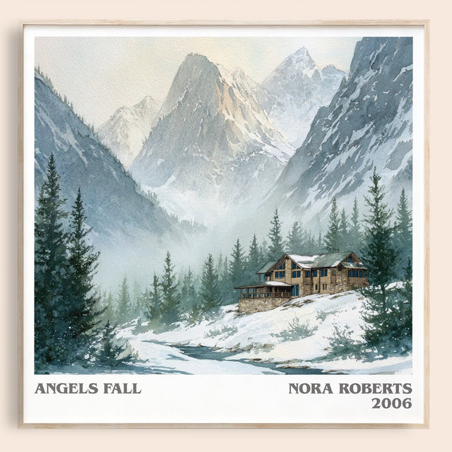 Angels Fall Literary Art Print by Nora Roberts