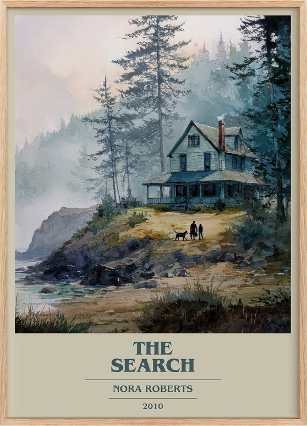 The Search Book Cover Poster by Nora Roberts