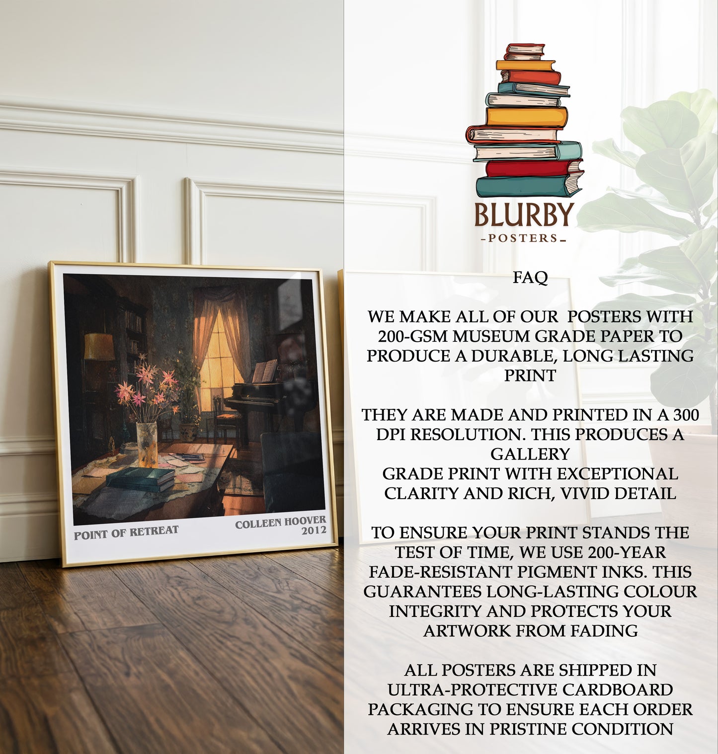 Point Of Retreat Literary Art Print by Colleen Hoover