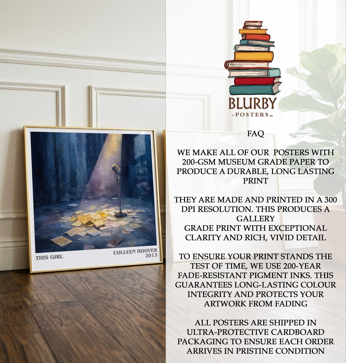 This Girl Literary Art Print by Colleen Hoover