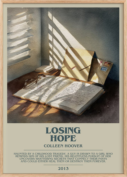 Losing Hope Bookish Wall Art by Colleen Hoover