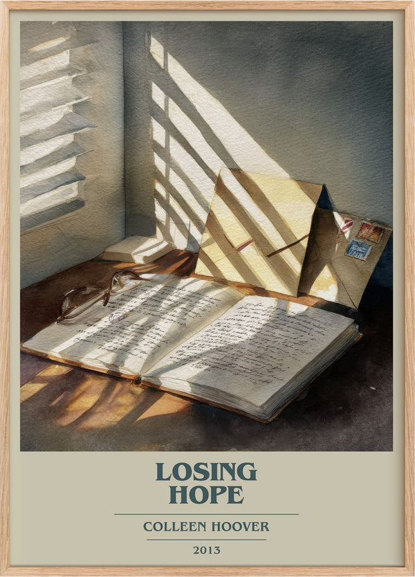 Losing Hope Book Cover Poster by Colleen Hoover