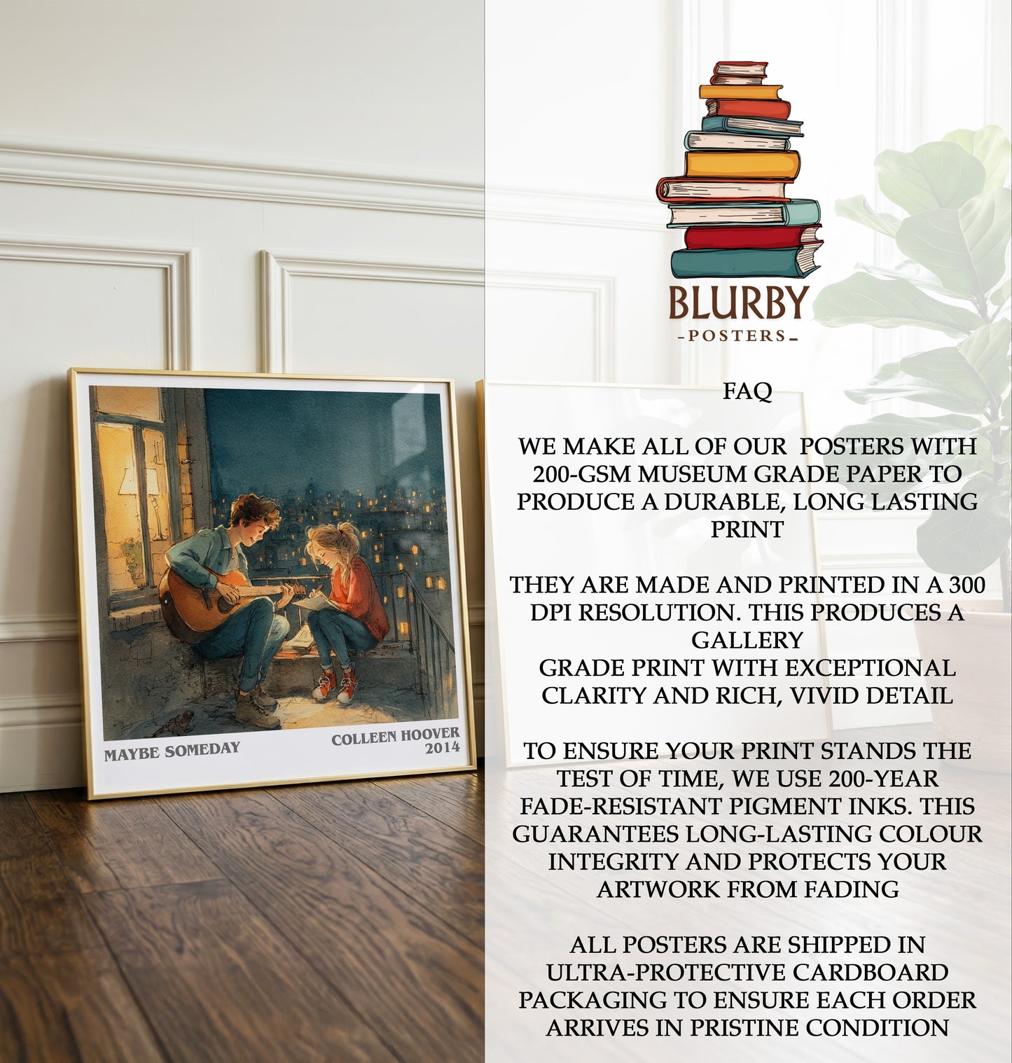 Maybe Someday Literary Art Print by Colleen Hoover