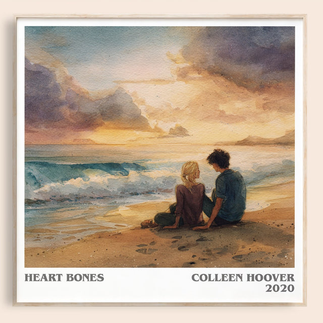 Heart Bones Literary Art Print by Colleen Hoover