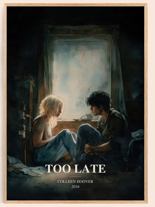 Too Late Book Watercolour Illustration by Colleen Hoover