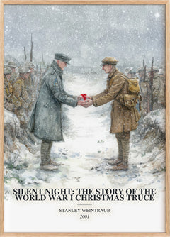 Silent Night: The Story Of The World War I Christmas Truce Book Watercolour Illustration by Stanley Weintraub