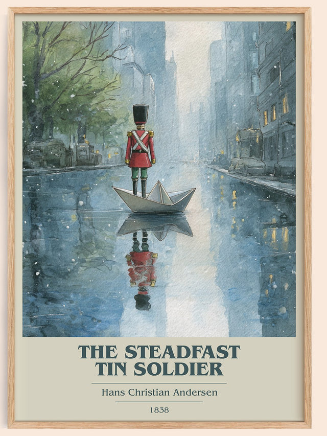 The Steadfast Tin Soldier Book Cover Poster by Hans Christian Andersen