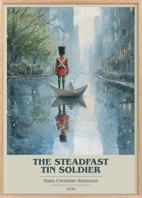 The Steadfast Tin Soldier Book Cover Poster by Hans Christian Andersen