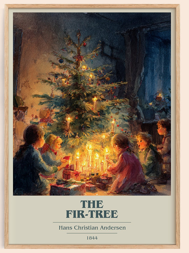 The Fir Tree Book Cover Poster by Hans Christian Andersen