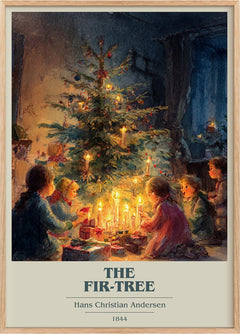 The Fir Tree Book Cover Poster by Hans Christian Andersen