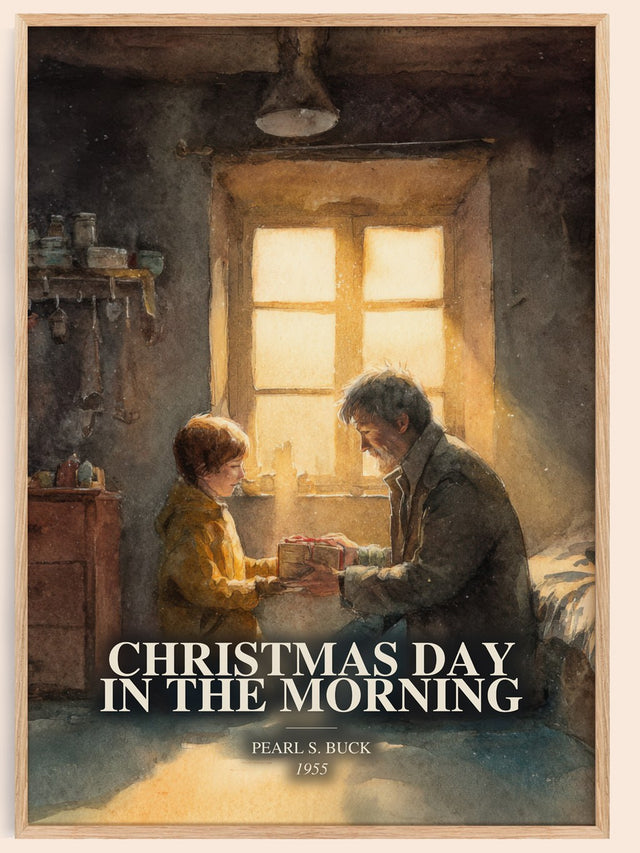 Christmas Day In The Morning Book Watercolour Illustration by P. Buck
