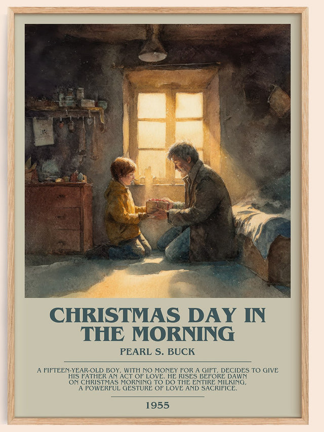 Christmas Day in the Morning Bookish Wall Art by Pearl S. Buck