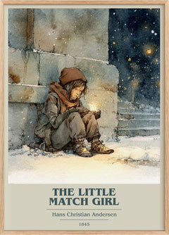 The Little Match Girl Book Cover Poster by Hans Christian Andersen