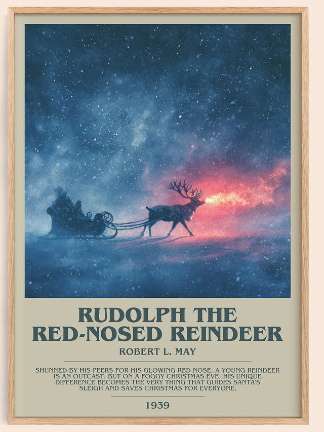 Rudolph the Red-Nosed Reindeer Bookish Wall Art by Robert L. May