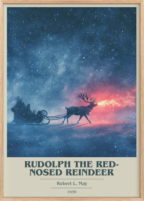 Rudolph the Red-Nosed Reindeer Book Cover Poster by Robert L. May