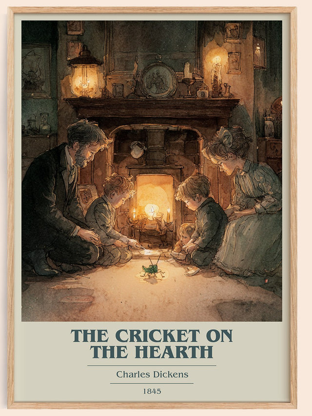 The Cricket On The Hearth Book Cover Poster by Charles Dickens