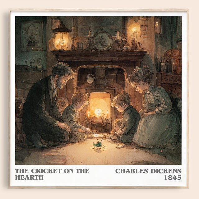 The Cricket On The Hearth Literary Art Print by Charles Dickens