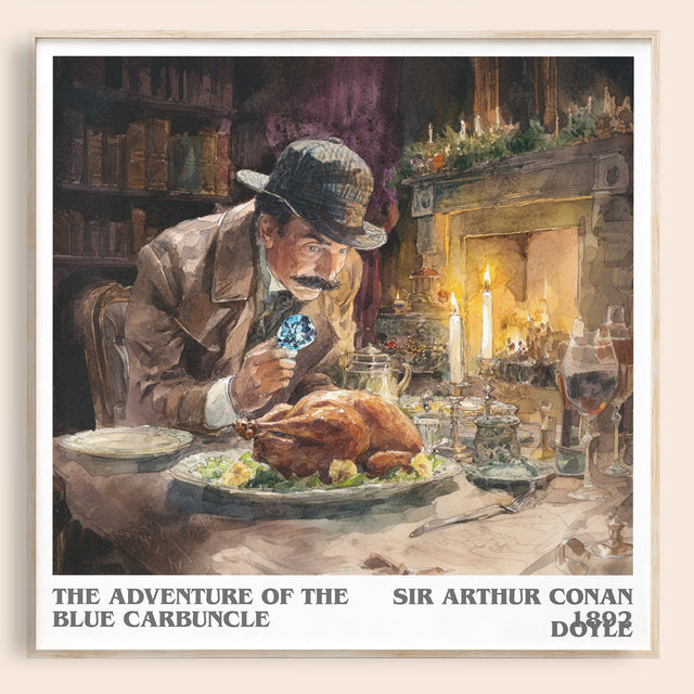 Adventure Of The Blue Carbuncle Literary Art Print by S. Doyle