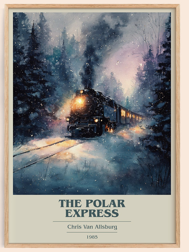 The Polar Express Book Cover Poster by Chris Van Allsburg