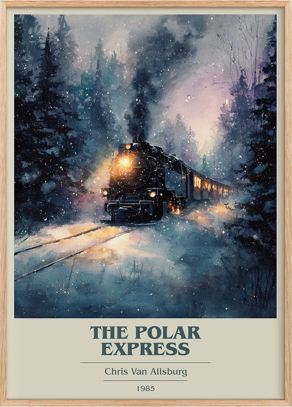 The Polar Express Book Cover Poster by Chris Van Allsburg