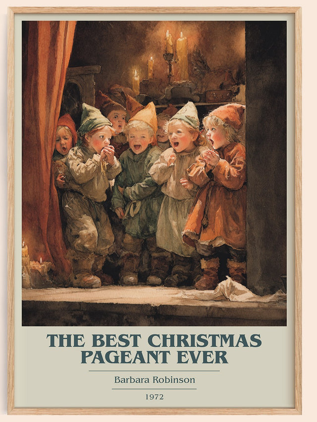 The Best Christmas Pageant Ever Book Cover Poster by Barbara Robinson