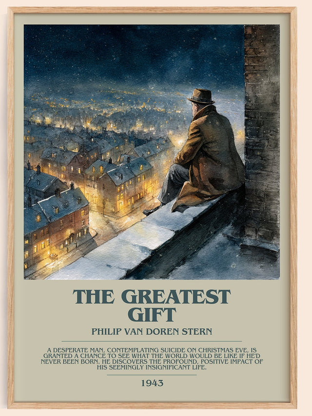 The Greatest Gift Bookish Wall Art by Philip Van Doren Stern