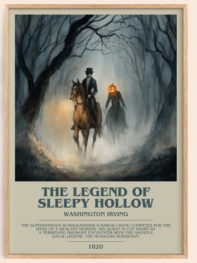 The Legend Of Sleepy Hollow Bookish Wall Art by Washington Irving