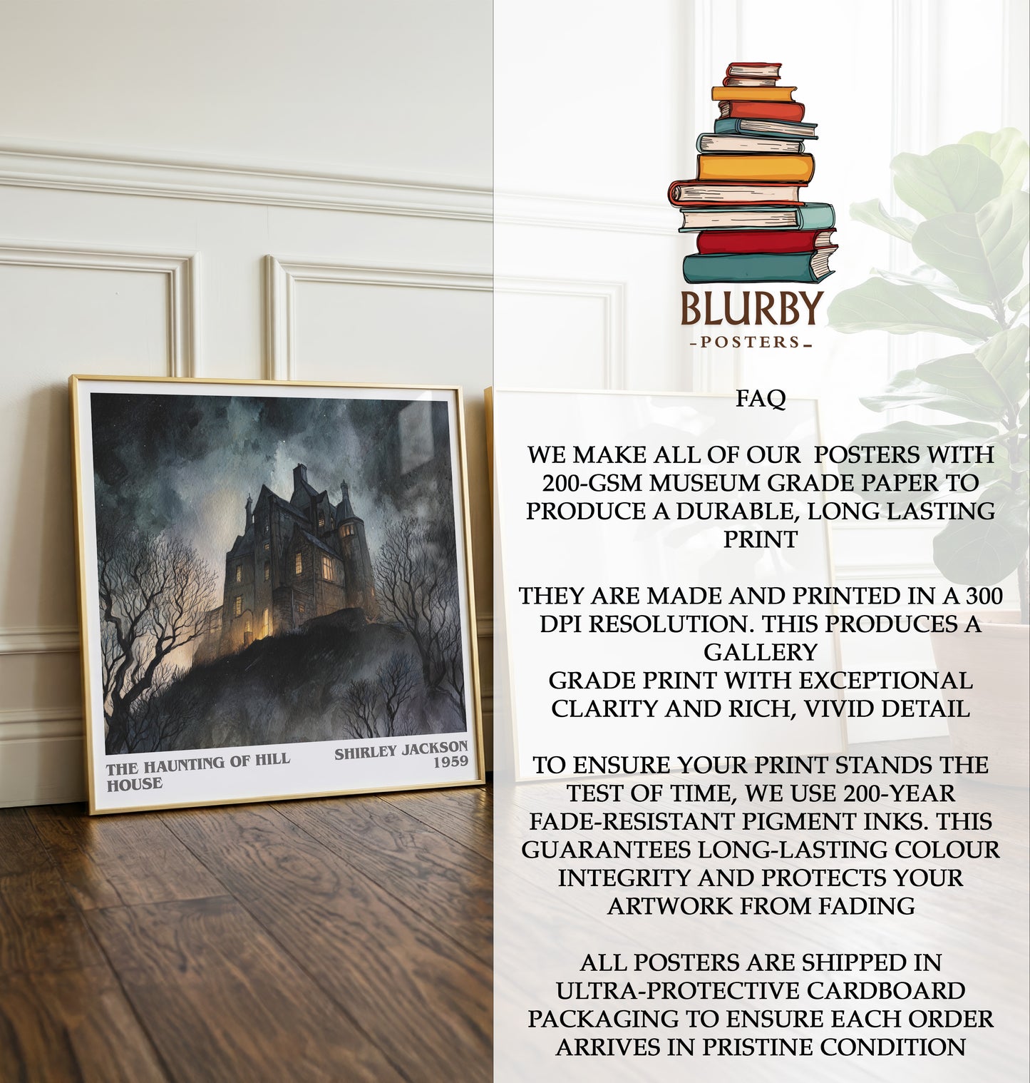 The Haunting of Hill House Literary Art Print by Shirley Jackson