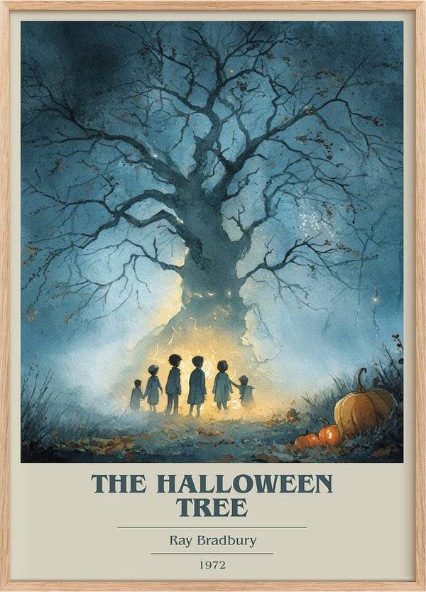 The Halloween Tree Book Cover Poster by Ray Bradbury