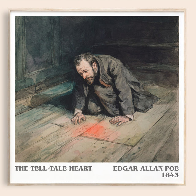 The Tell-Tale Heart Literary Art Print by Edgar Allen Poe