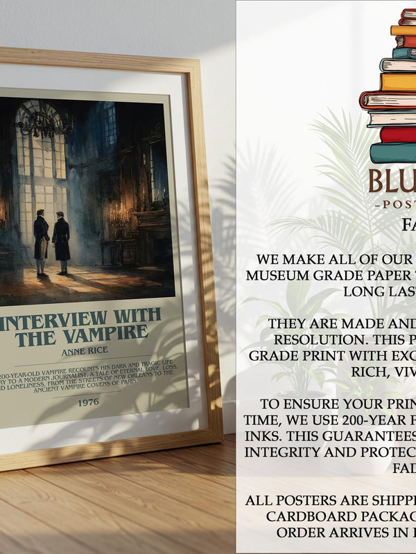 Interview with the Vampire Bookish Wall Art by Anne Rice - image 2