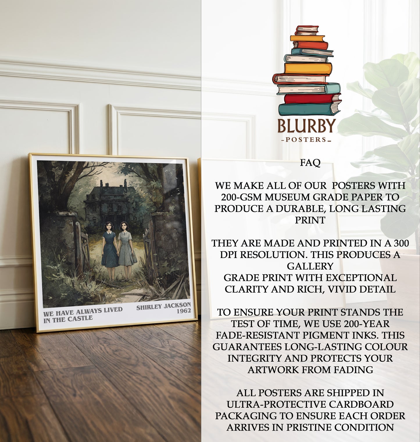 We Have Always Lived in the Castle Literary Art Print by S. Jackson