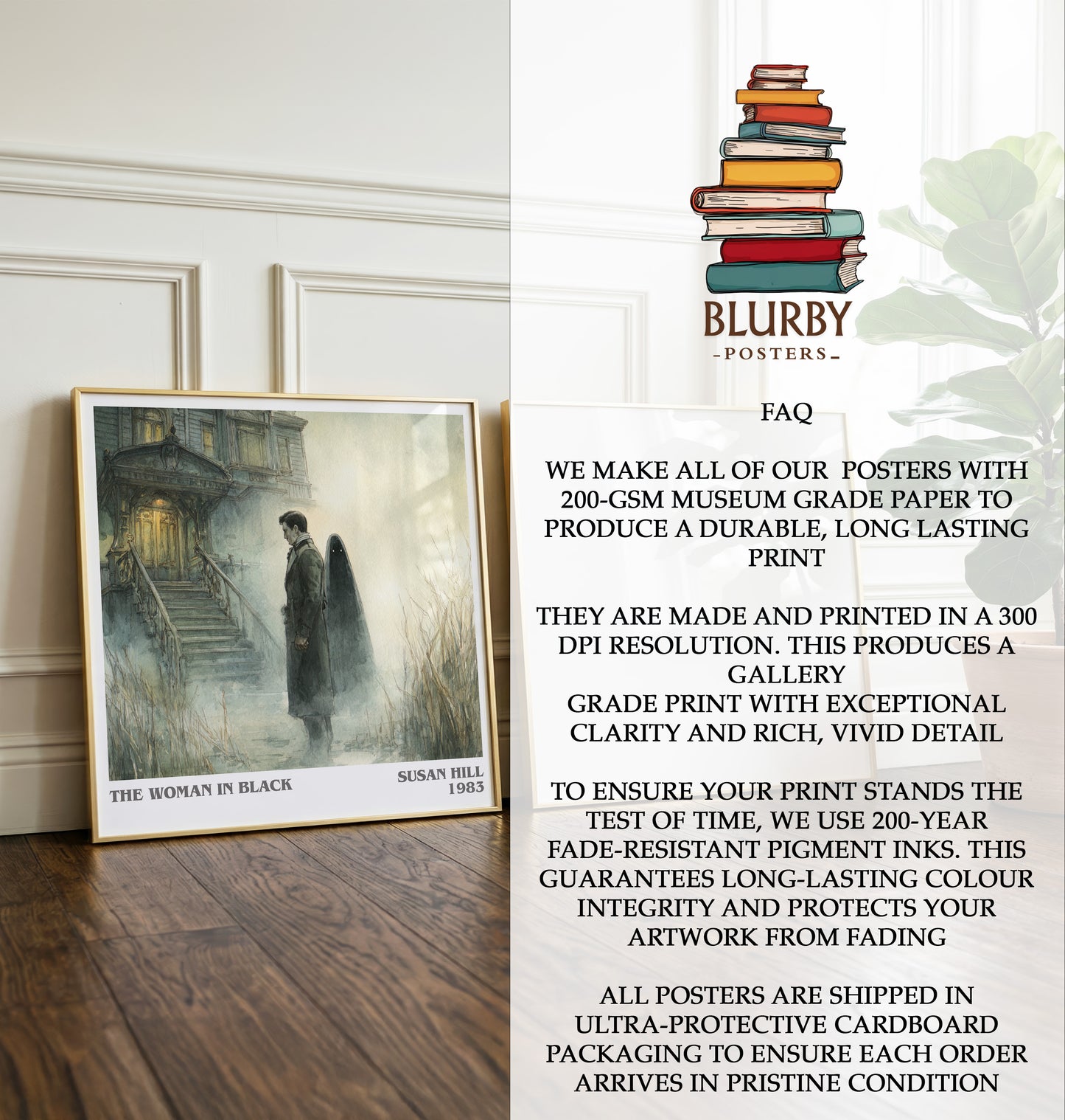 The Woman in Black Literary Art Print by Susan Hill