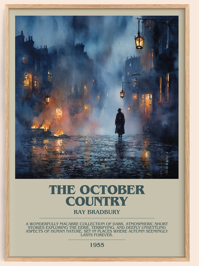 The October Country Bookish Wall Art by Ray Bradbury