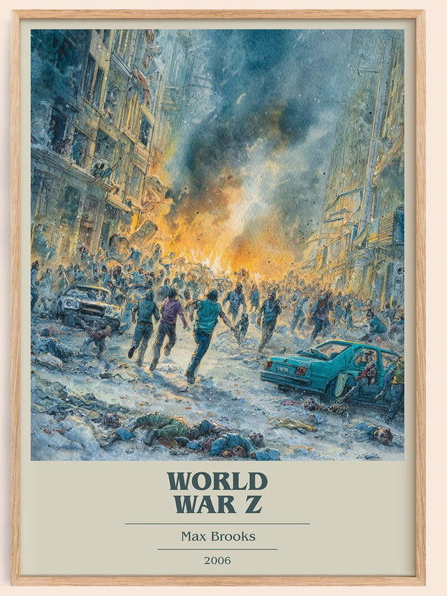 World War Z Book Cover Poster by Max Brooks