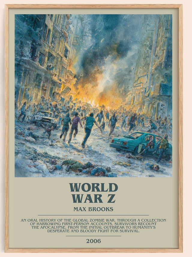World War Z Bookish Wall Art by Max Brooks