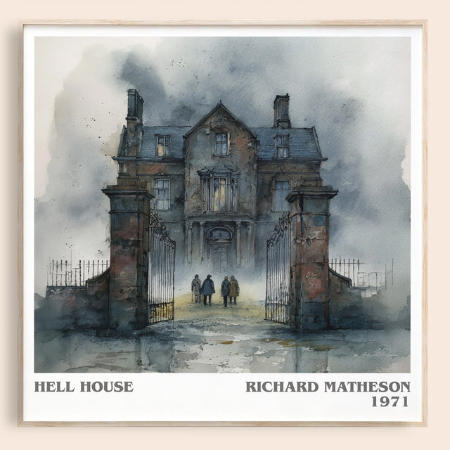 Hell House Literary Art Print by Richard Matheson