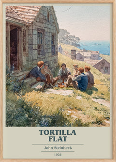 Tortilla Flat Book Cover Poster by John Steinbeck