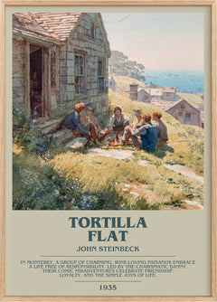 Tortilla Flat Bookish Wall Art by John Steinbeck