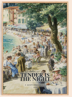Tender Is The Night Book Watercolour Illustration by F. Fitzgerald