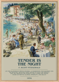 Tender Is the Night Bookish Wall Art by F. Scott Fitzgerald