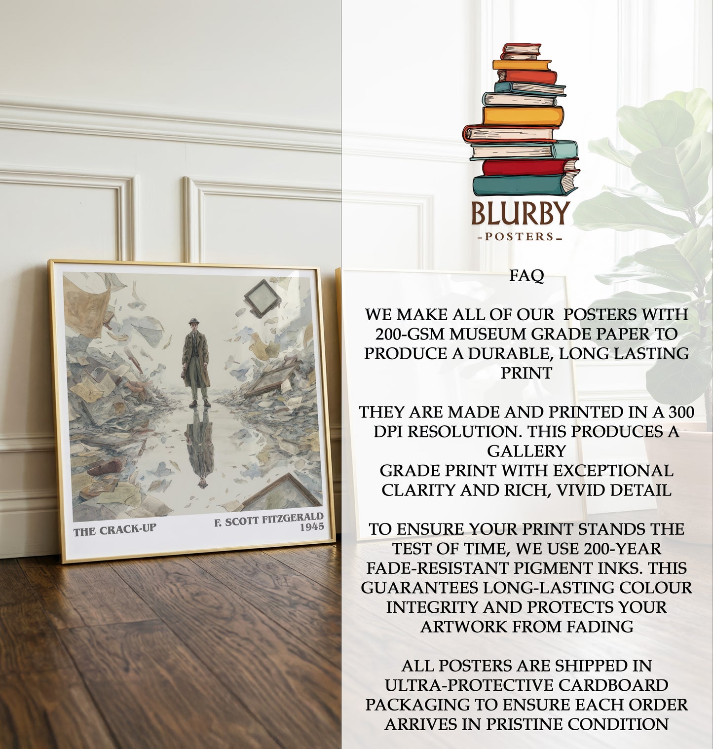 The Crack-Up Literary Art Print by F. Scott Fitzgerald